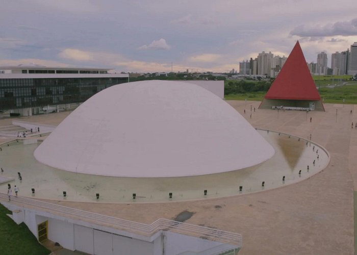 Oscar Niemeyer Cultural Center Oscar Niemeyer Cultural Center, Goiânia... | Stock Video | Pond5 photo