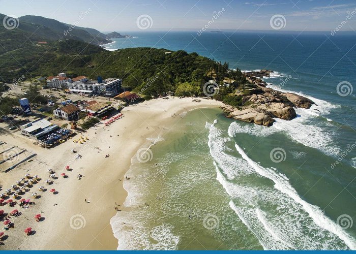 Joaquina Beach Aerial View Dunes in Sunny Day - Joaquina Beach - Florianopolis ... photo