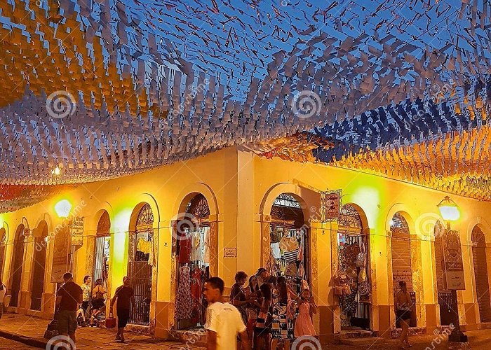 Historic Centre Historic Center of SÃ£o Luis Do MaranhÃ£o at Night, Decorated with ... photo