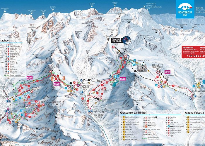 Staffal - Sant'Anna The Monterosa Ski is one of the largest ski domain on Italian Alps photo