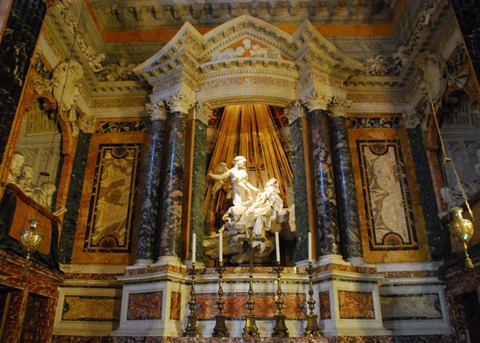 Ecstasy of Saint Teresa Mystical ecstasy in Rome: Santa Maria della Vittoria ... photo