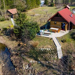 Wooden Cabin Zurej With Hot Tub Villa Bukovje v Babni Gori Exterior photo