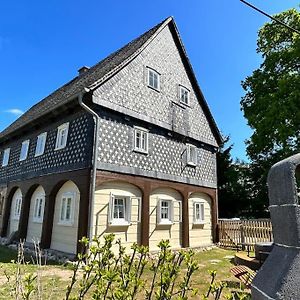 Ferienhaus Hexe Mit Whirlpool, Sauna, Garten Villa Grossschoenau Exterior photo