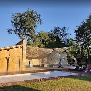 Gite Campagne Famille 15 Pers Piscine Chauffee Jeux Enfants Petanque Villa Saint-Sauvy Exterior photo