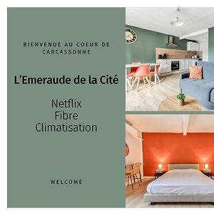 L'Emeraude De La Cite - Netflix - Fibre - Proche Cite - Clim Apartment Carcassonne Exterior photo